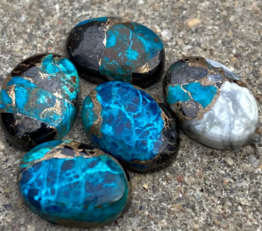 Stone Bolo | White Buffalo & Kingman Turquoise Cabochon