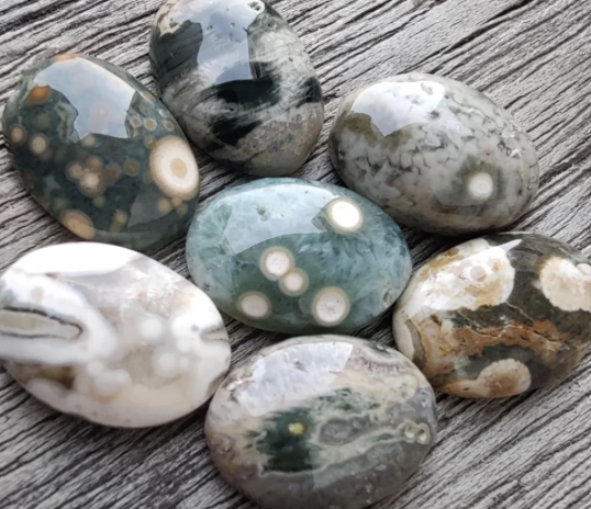 Stone Bolo | Natural Ocean Jasper Oval